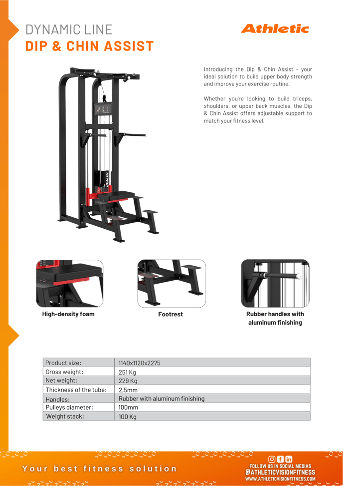 DYNAMIC LINE DIP & CHIN ASSIST